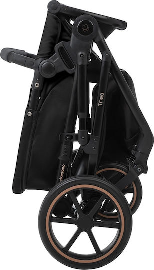Kikka Boo Thea Adjustable 2 in 1 Baby Stroller Suitable for Newborn Black 2024 10.6kg