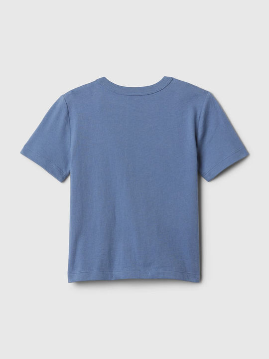 GAP Kinder Shirt Kurzarm Blau Mix Match Logo