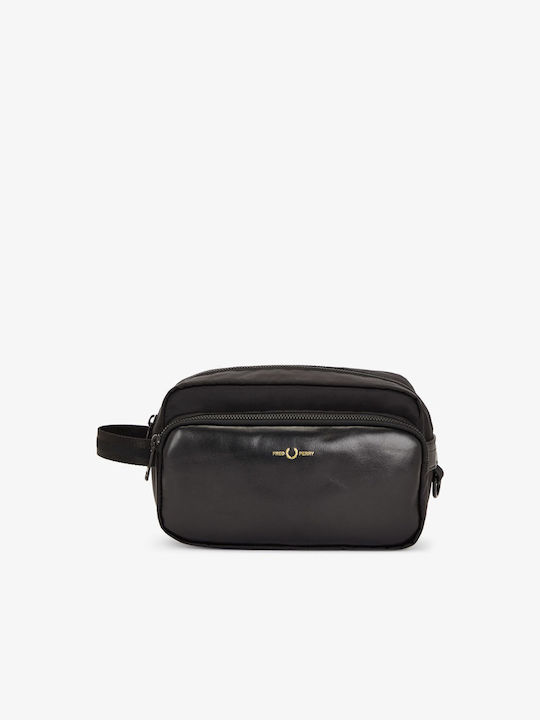 Fred Perry Toiletry Bag in Black color 13.7cm