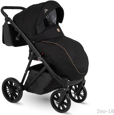 Camarelo Zeo Adjustable 3 in 1 Baby Stroller Suitable for Newborn Black