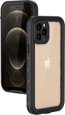 Redpepper Dot 360 пълно покритие Пластмаса Водоустойчив Transparent / Black (iPhone 12 Pro Max - iPhone 12 Про Макс)