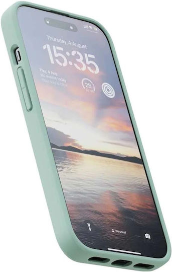 Njord Back Cover Fabric 2mm Turquoise (iPhone 15 Pro Max)