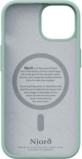 Njord Back Cover Fabric 2mm Turquoise (iPhone 15 Pro Max)