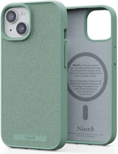 Njord Back Cover Fabric 2mm Turquoise (iPhone 15 Pro Max)