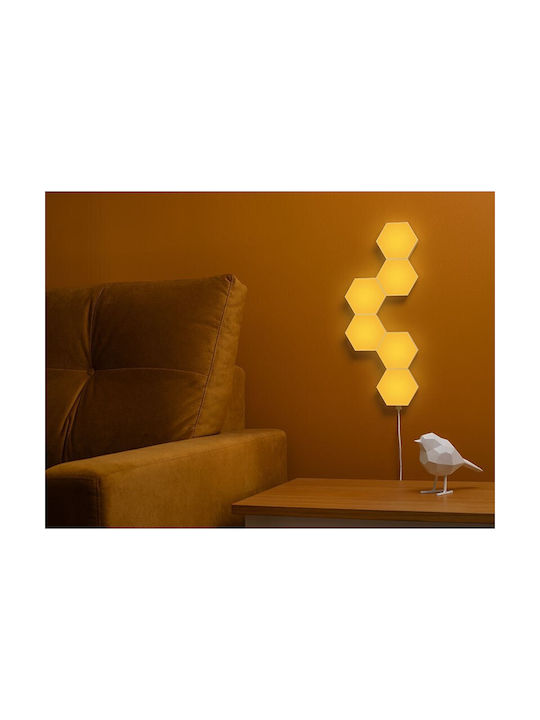 Tracer Bluetooth Dekorative Lampe Sechseck mit Fassung für GU10 Lampe Mehrfarbig 6Stück