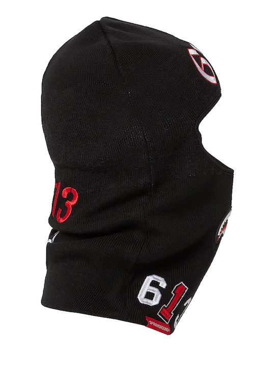 Sprayground Beanie Unisex Σκούφος Πλεκτός σε Μαύρο χρώμα