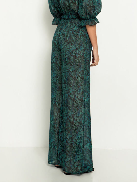 Women's Fabric Trousers Green