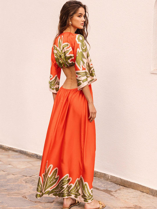 Nema Resort Wear Dress Orange