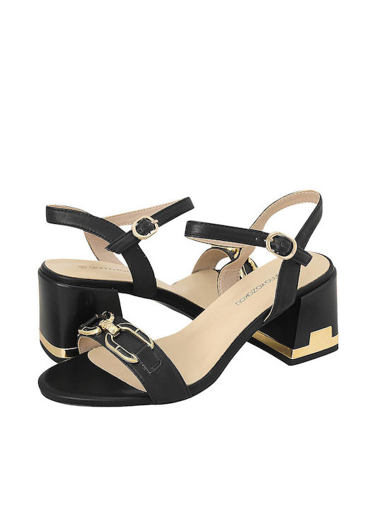 Gianna Kazakou Patent Leather Women's Sandals Black