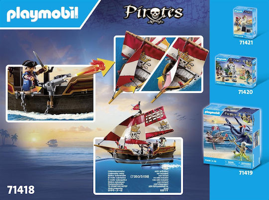 Playmobil Pirates Pirate Ship για 4-10 ετών