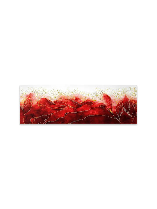 Megapap Red Passion Πίνακας σε Καμβά 120x40cm