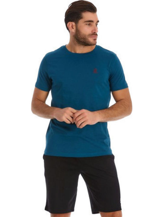 T-shirt Πετρόλ