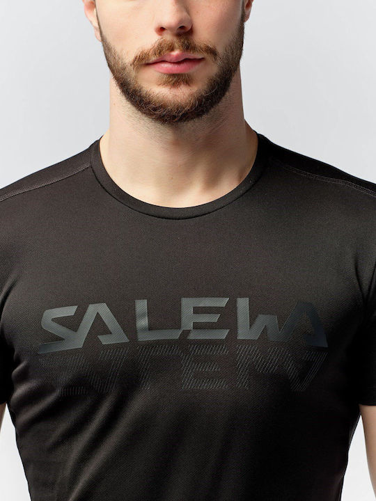 Sporty Graphic Αθλητικό T-shirt Μαύρο