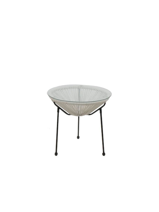Set Dining for Small Outdoor Spaces Acapulco White 3pcs