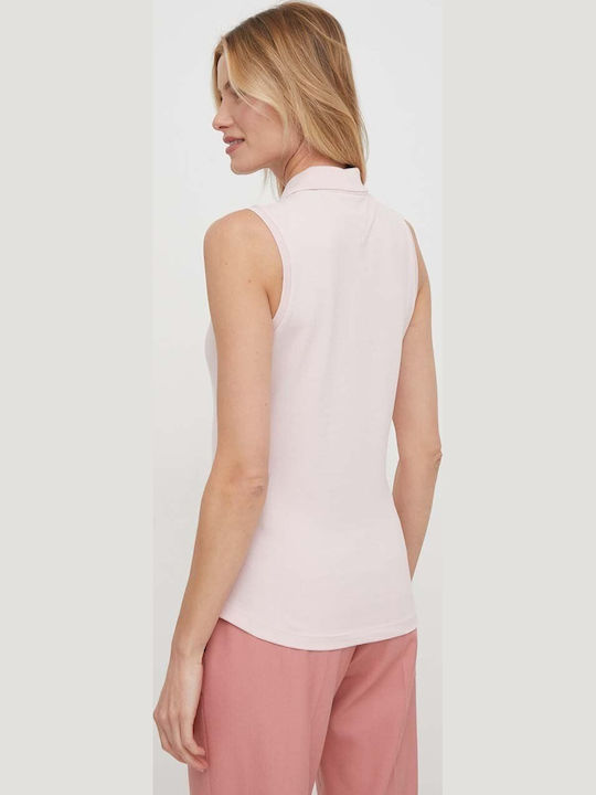 Tommy Γυναικεία Polo Μπλούζα Αμάνικη Whimsy Pink