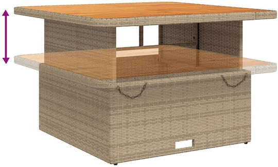 Garten- und Outdoor-Möbelsets 2 Stück Beige mit Kissen