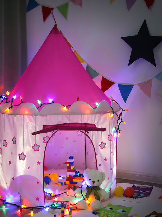 Songmics Cort pentru Copii Castelul Pop Up Roz pentru 3+ ani