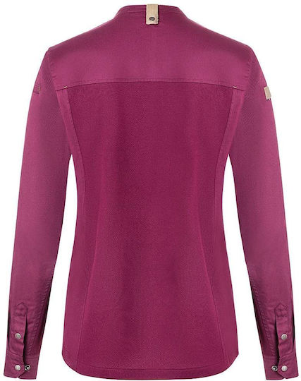 Karlowsky Haina Bucătar 100% Bumbac Femeie Fuchsia cu Mânecă lungă