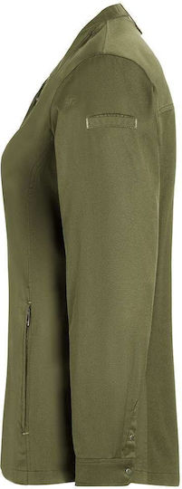 Karlowsky Mantel Koch 100% Baumwolle Damen Khaki mit Langärmelig