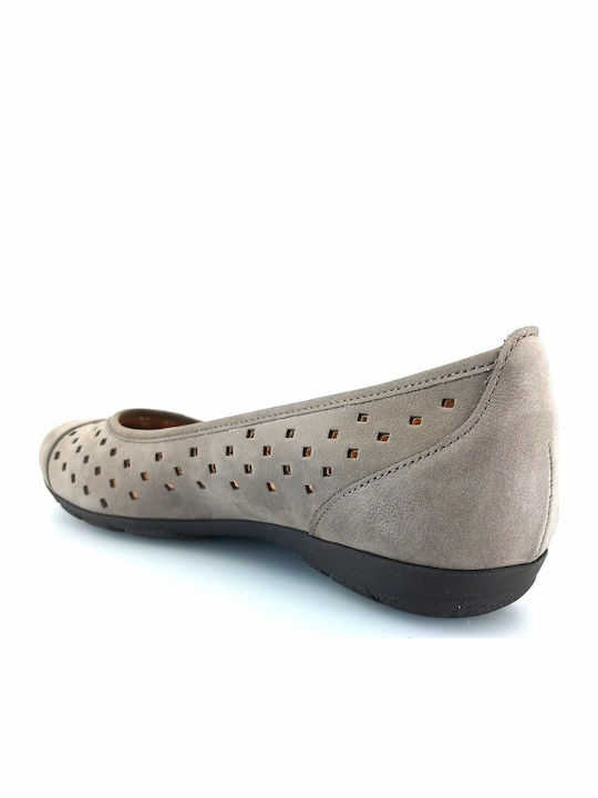 Anatomic Leather Ballerinas Gray