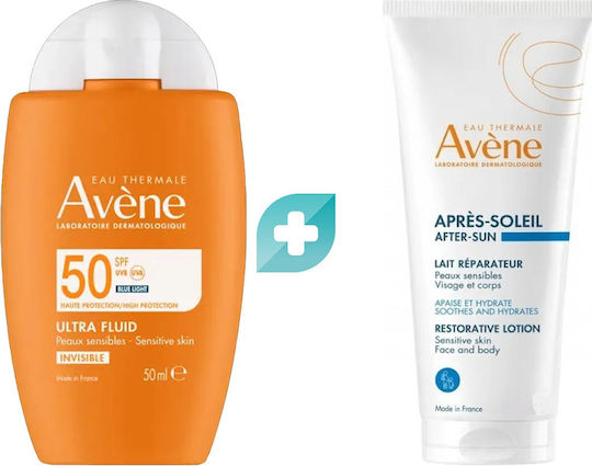 Eau Thermale Avène Set with Sunscreen Face Cream & After Sun