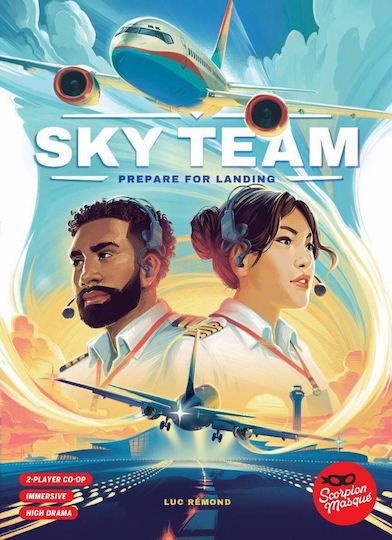 Επιτραπέζιο Παιχνίδι Sky Team Prepare for Landing για 2 Παίκτες 12+ Ετών (EN) Scorpion Masque