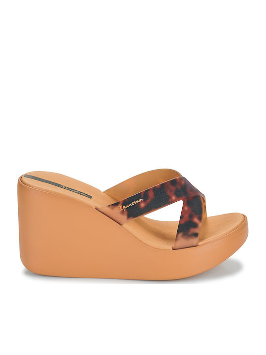 High Fashion Slide Platforme Dama Bej