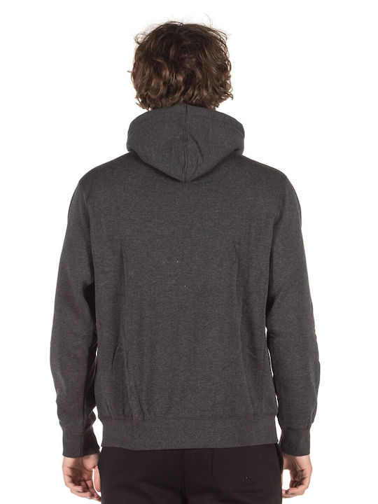 Russell Athletic Pull Over Tackle Twill Hoody Men's Sweatshirt with Hood Gray