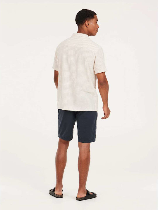 Κοντομάνικο Πουκάμισο Ριγέ Offwhite