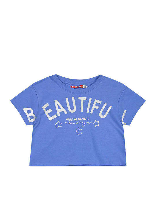 Kids' Crop Top Short Sleeve Lime Green