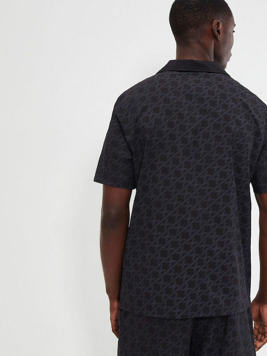 Kurzärmlig Hemd Black