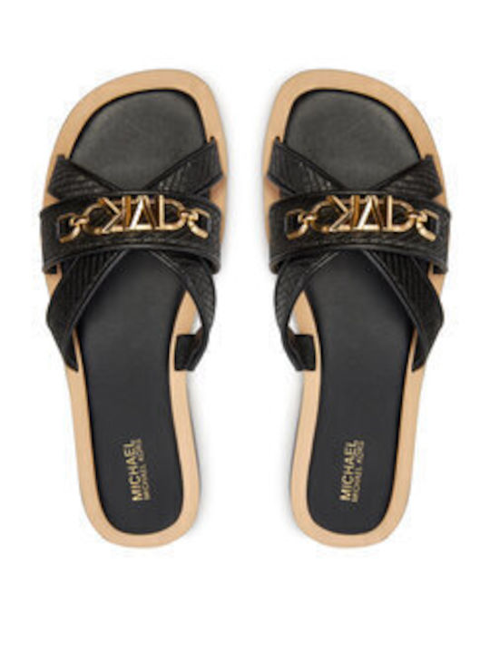 Tiffanie Flat Slide Flache Sandalen für Damen in Schwarz Farbe