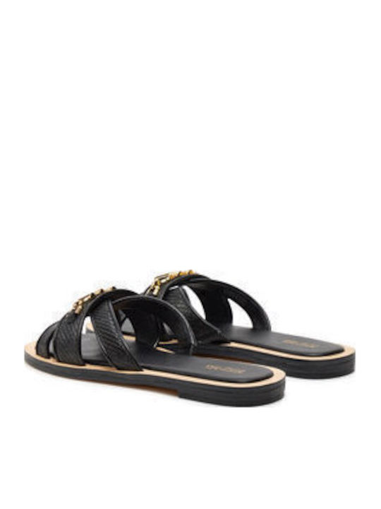Tiffanie Flat Slide Flache Sandalen für Damen in Schwarz Farbe