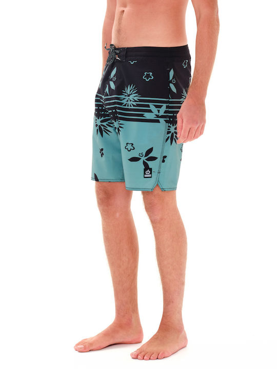 Men's Swimwear Bermuda Black with Patterns