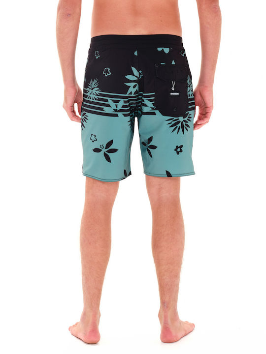 Men's Swimwear Bermuda Black with Patterns