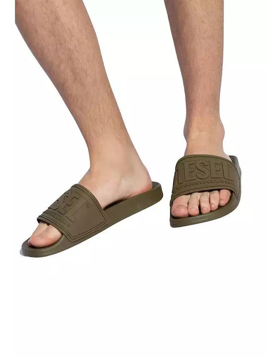 Sa-mayemi Herren Flip-Flops Khaki
