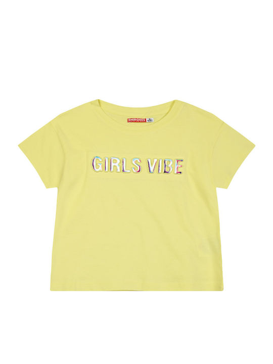 Kids' Crop Top Short Sleeve White