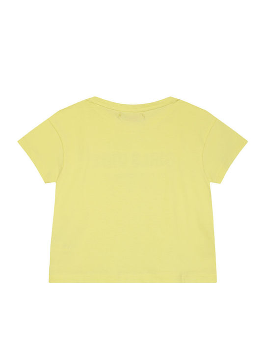 Kids' Crop Top Short Sleeve White