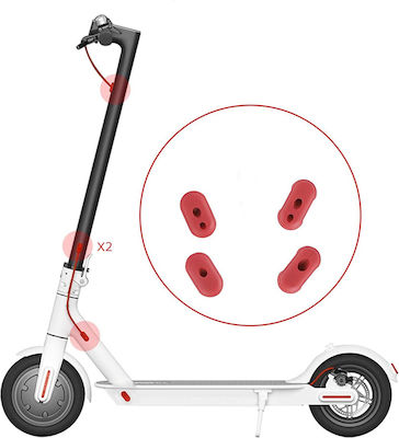 Ewheels Waterproofing Cable Caps for Electric Scooter Xiaomi in Red Color