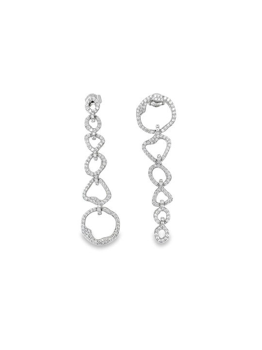 Xryseio Earrings made of Silver with Stones