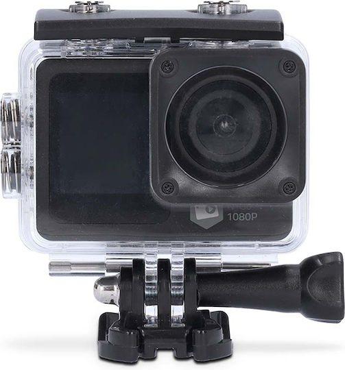 Nedis ACAM31BK 32GB Action Camera Full HD (1080p) με Οθόνη 2" και Wi-Fi Μαύρη
