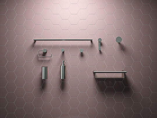 Verdi Lamda Wall-mounted Paper Holder Silver