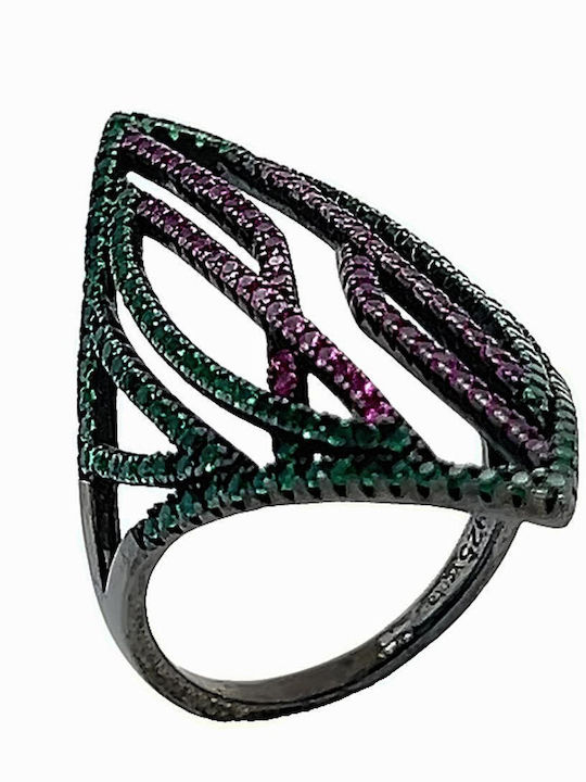 Xryseio Ring with Zircon made of Silver