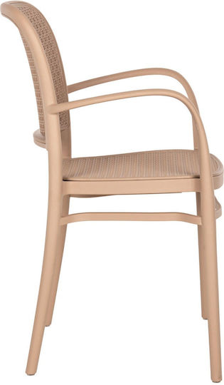 Gartenstühle Außenbereich Polypropylen Flow Braun 55x53x86cm