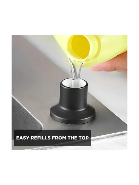 Εντοιχιζόμενο Dispenser Κουζίνας Πλαστικό Μαύρο 300ml