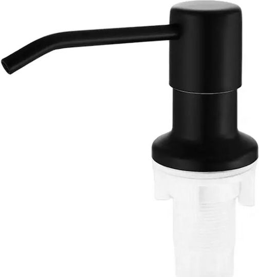 Încorporat Dispenser Bucătărie Plastic Negru 300ml