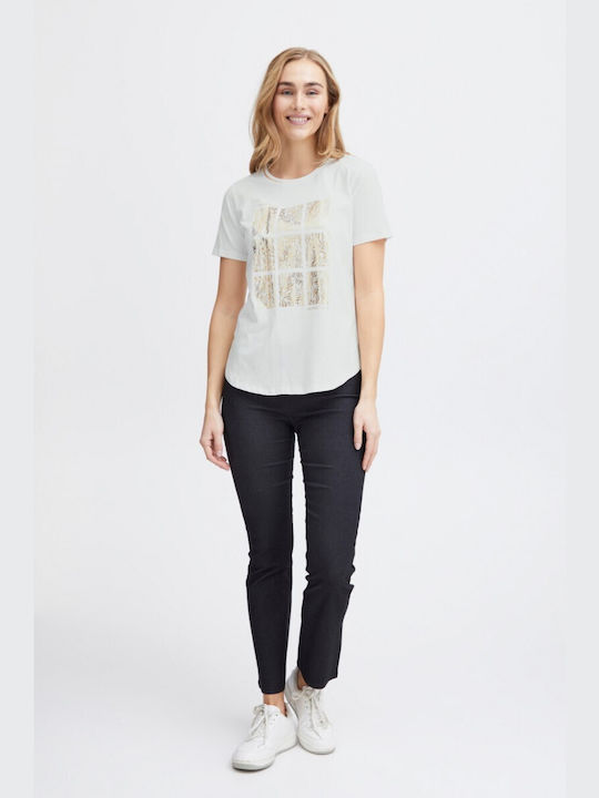 Fransa Damen T-shirt Weiß