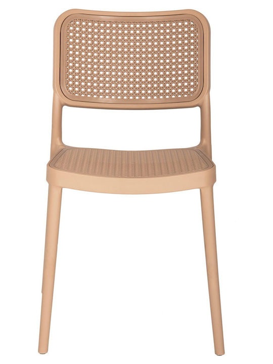 Outdoor-Stuhl Polypropylen Braun 51x52x80εκ.