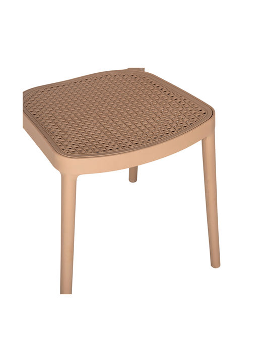 Outdoor-Stuhl Polypropylen Braun 51x52x80εκ.