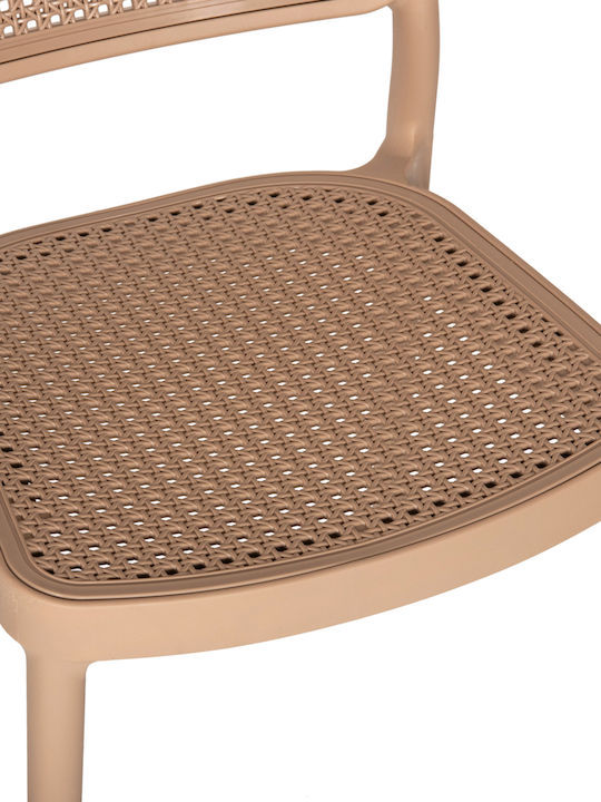 Outdoor-Stuhl Polypropylen Braun 51x52x80εκ.